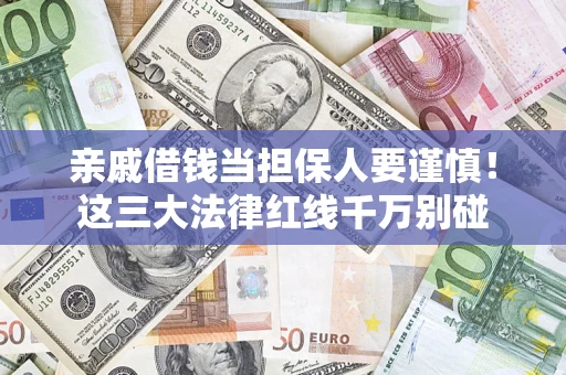 北京亲戚借钱当担保人要谨慎！这三大法律红线千万别碰