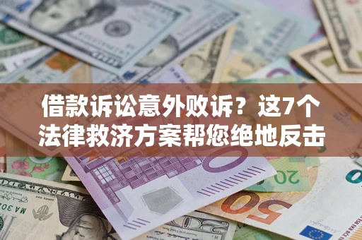 北京借款诉讼意外败诉？这7个法律救济方案帮您绝地反击！