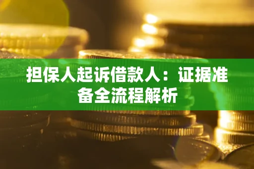 北京担保人起诉借款人：证据准备全流程解析