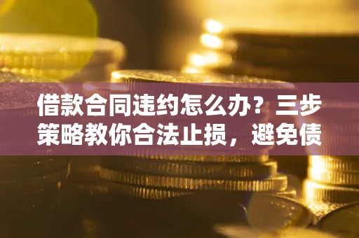 北京借款合同违约怎么办？三步策略教你合法止损，避免债务危机升级