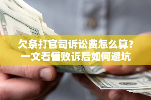 北京欠条打官司诉讼费怎么算？一文看懂败诉后如何避坑